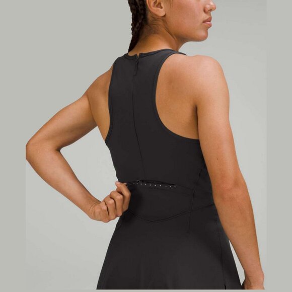 NEW Lululemon Size 8 Women's Nulux Running Dress 8" Romper Dress - Graphite Grey - Picture 5 of 6